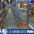 Estante de plataforma de paleta de almacén de metal estable de alta calidad con soporte de entresuelo de acero